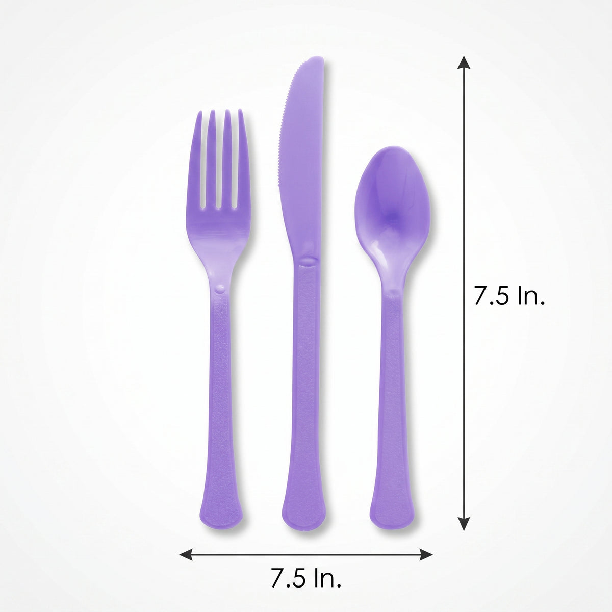 Brava! Purple Plastic Cutlery Set - 24 Count
