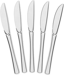 Unleashed - Heavy Duty Clear Plastic Knives | 50 Count
