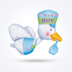 "It's a Boy" Stork Foil Balloon - 26"