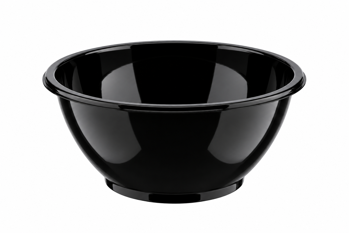 Black 10 Qt Plastic Serving Bowl