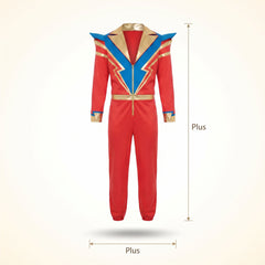 Men's Plus Size Glam Rock Jumpsuit Costume