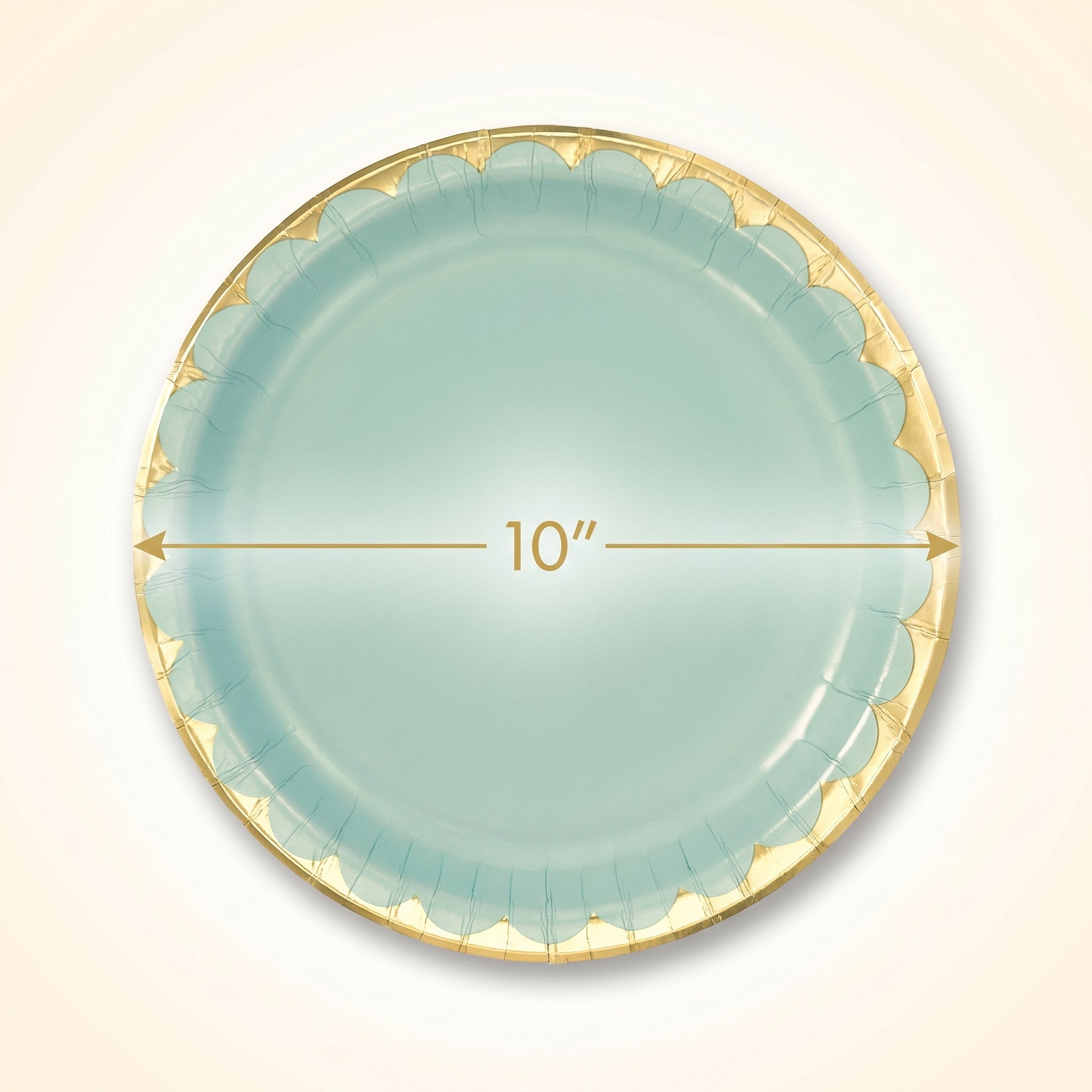 Leaf Green Willow 10" Round Paper Plates