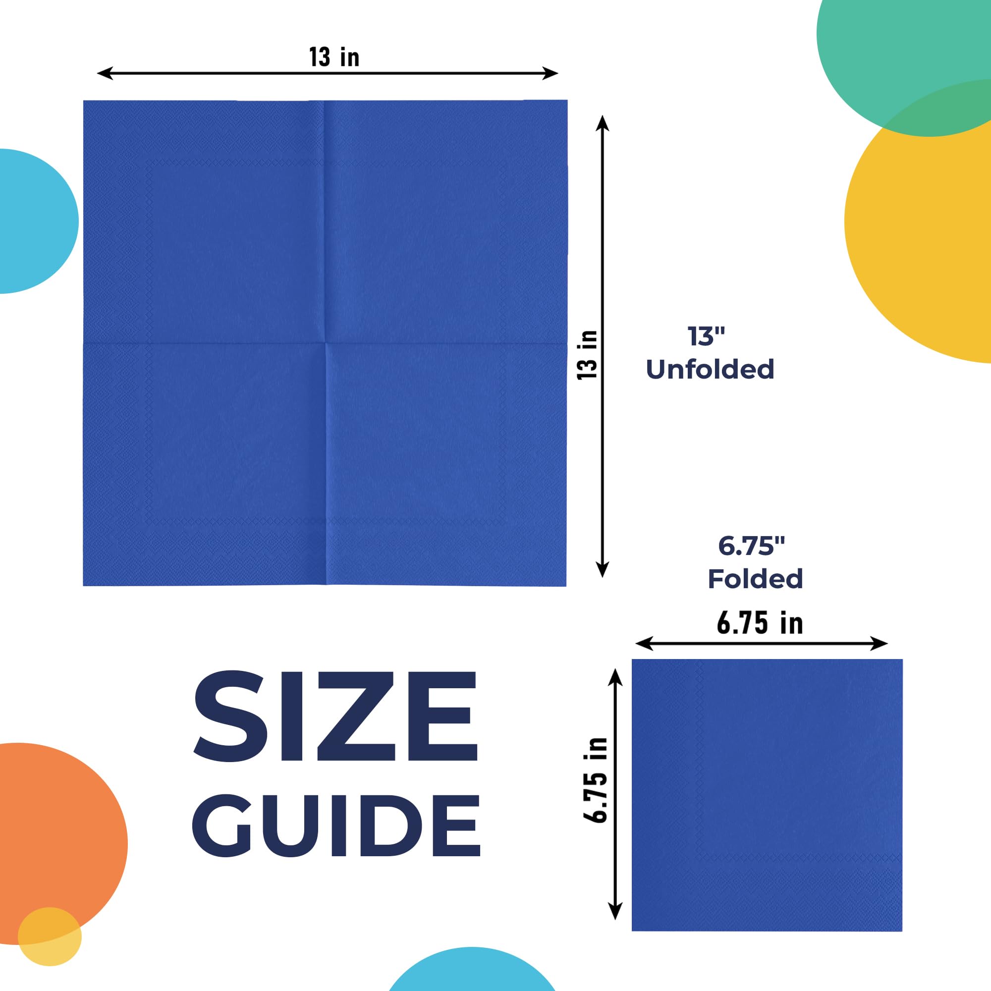 Dark Blue Luncheon Napkins | 1800 Count