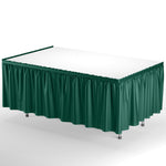 Dark Green Plastic Table Skirt - 14 ft. x 29 in.