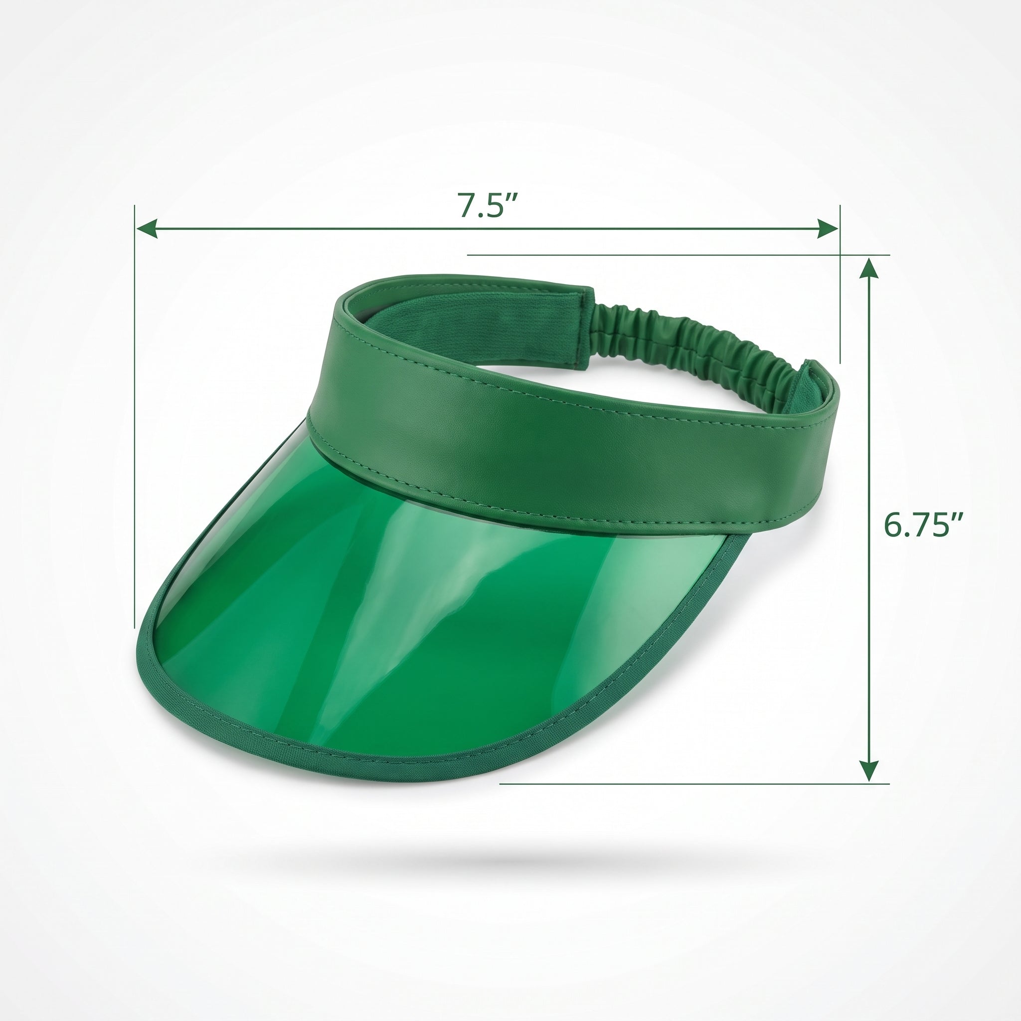 Classic Green Casino Dealer Visor