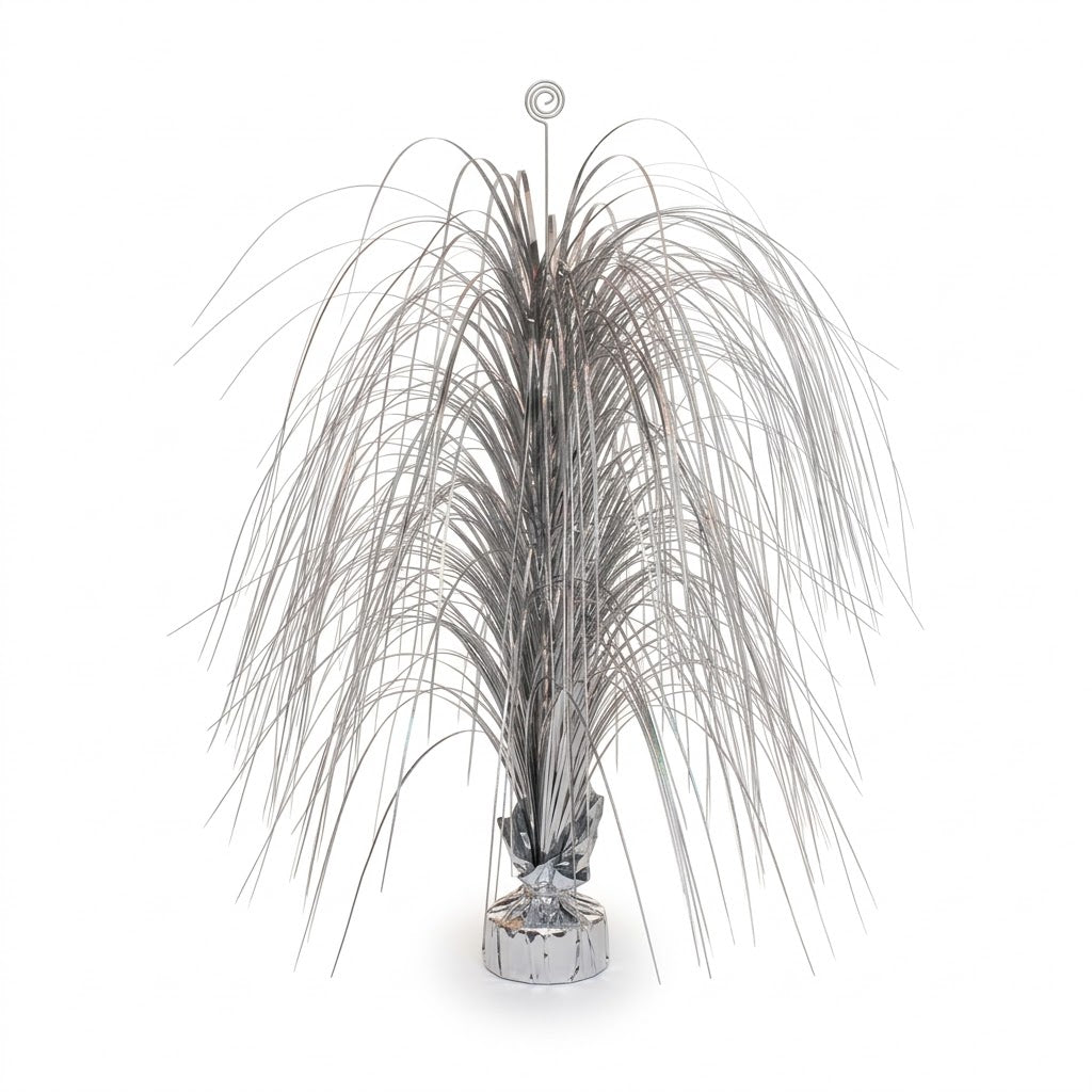 Silver Metallic Spray Centerpiece - 28 In.