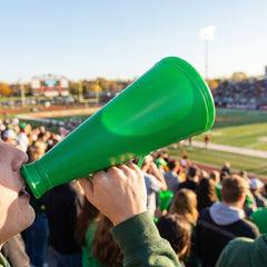 Festive Green Megaphone - Cheer On with Team Spirit