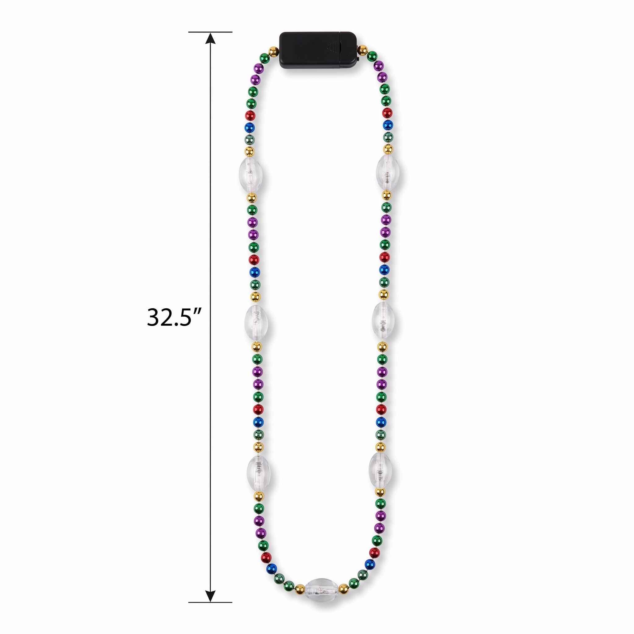 Rainbow Light-Up Bead Necklace