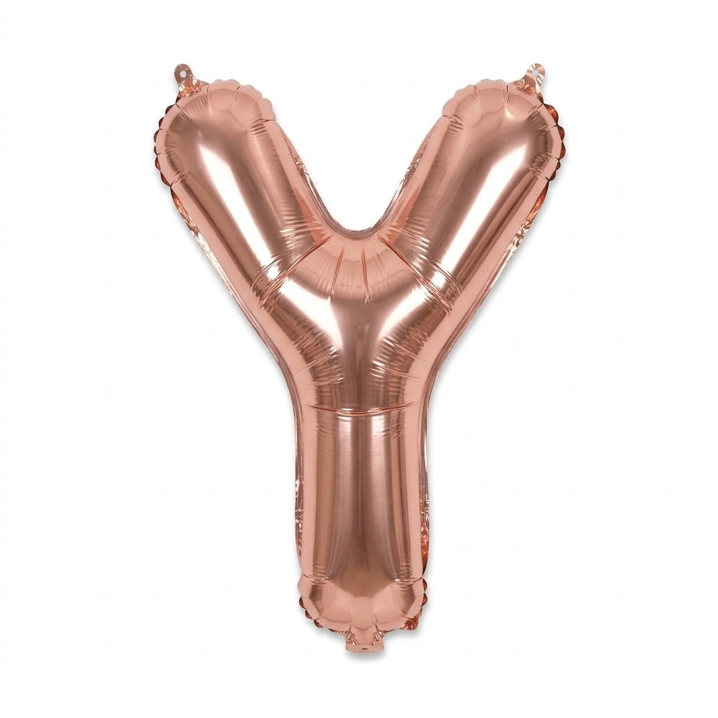 Rose Gold Letter "Y" Foil Balloon | 34"
