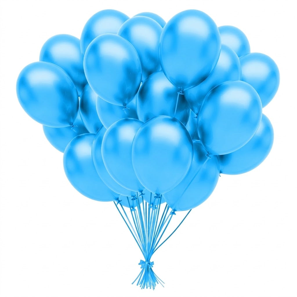 Sky Blue Latex Balloon - 9" | 20 Count