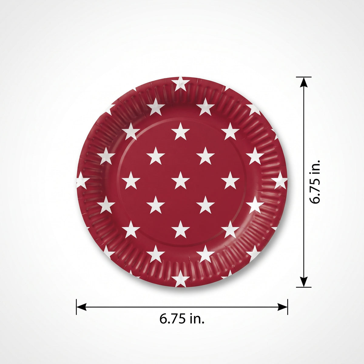 Home of the Brave Patriotic Paper Plates - 6.75"