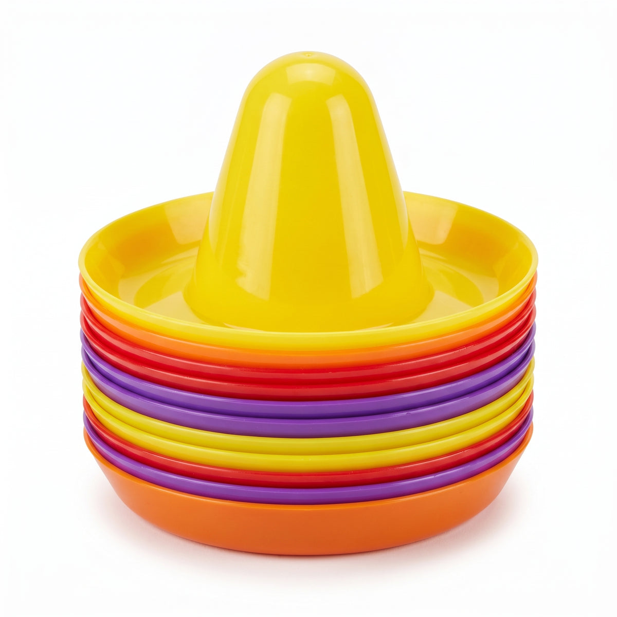 Fiesta Mini Sombrero Hats - Assorted Colors, 8-Pack