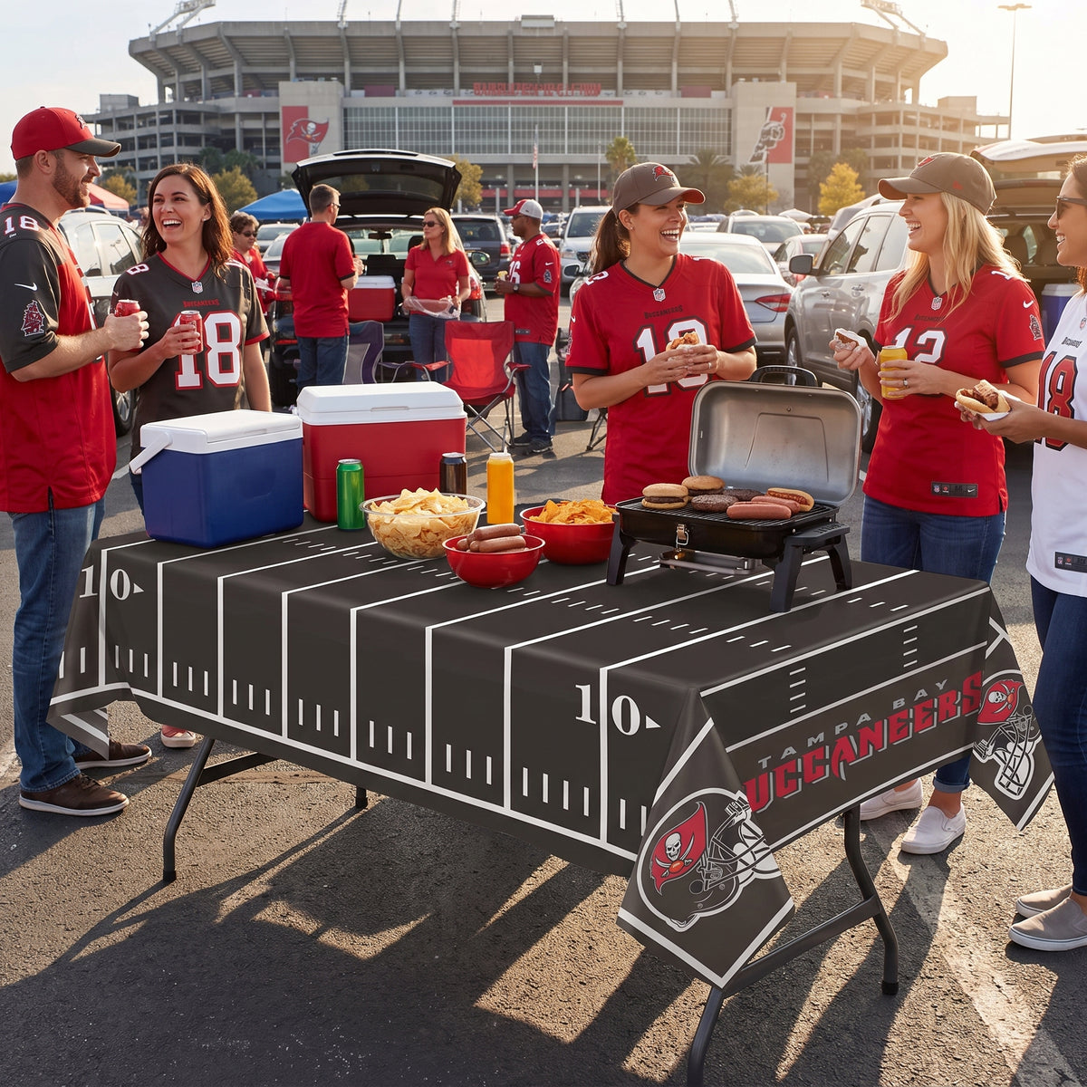Tampa Bay Buccaneers NFL Plastic Table Cover