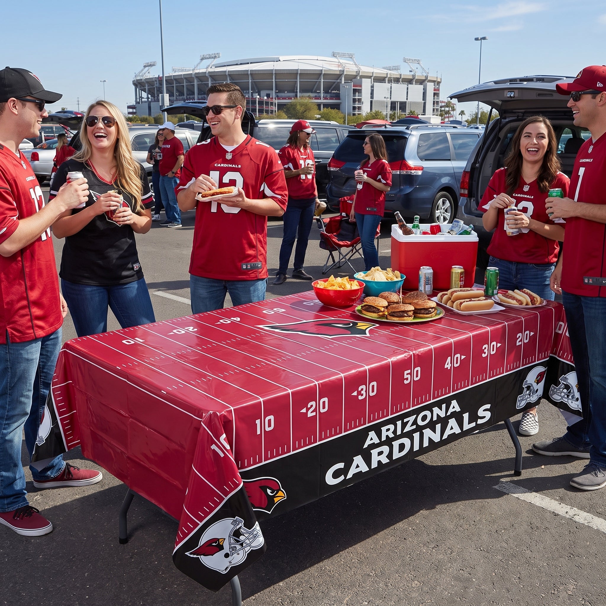 Arizona Cardinals NFL Plastic Table Cover