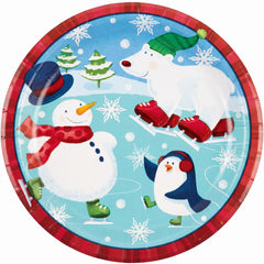 Holiday Fun 8.5" Christmas Paper Plates