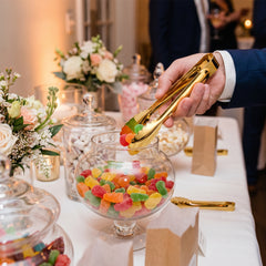 Gold Mini Metallic Tongs for Candy and Buffet