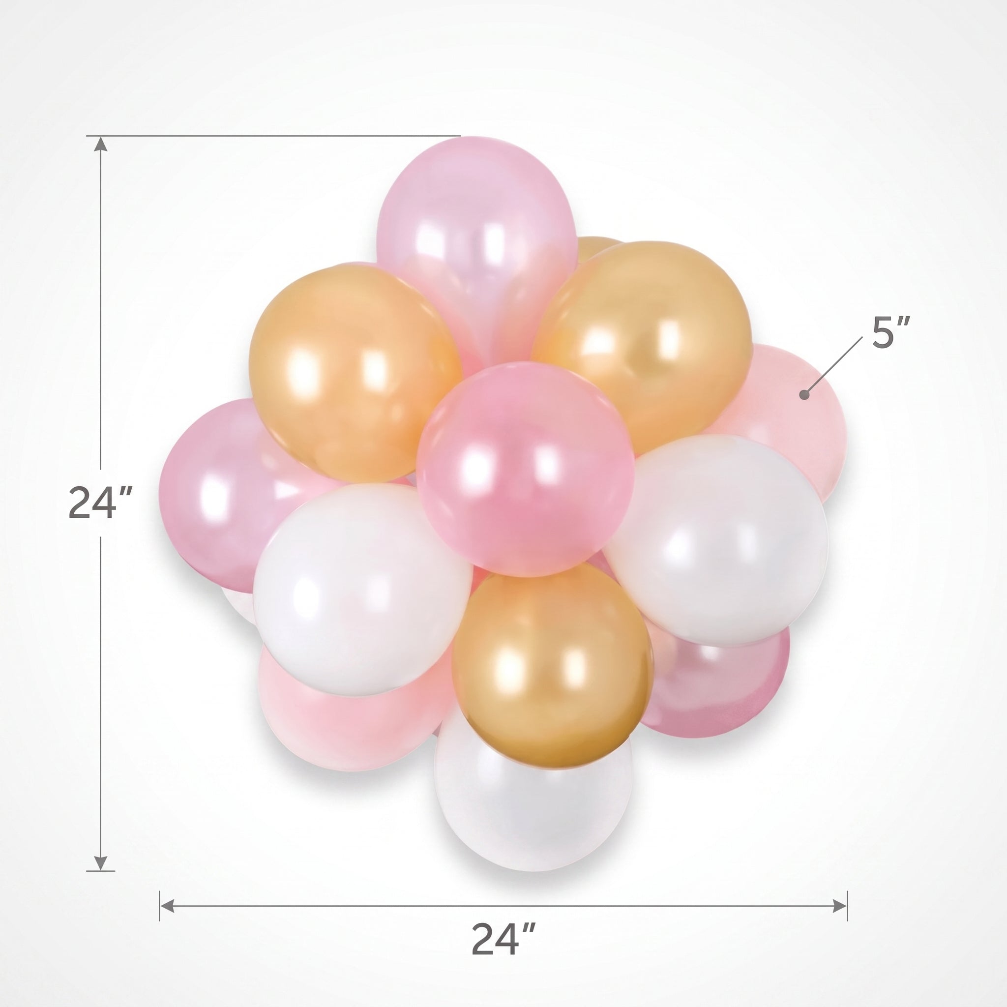 Pastel Sphere Latex Balloon Chandelier Kit