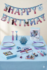 162 Pcs Frozen Birthday Party Mid Kit - For 8 Guests