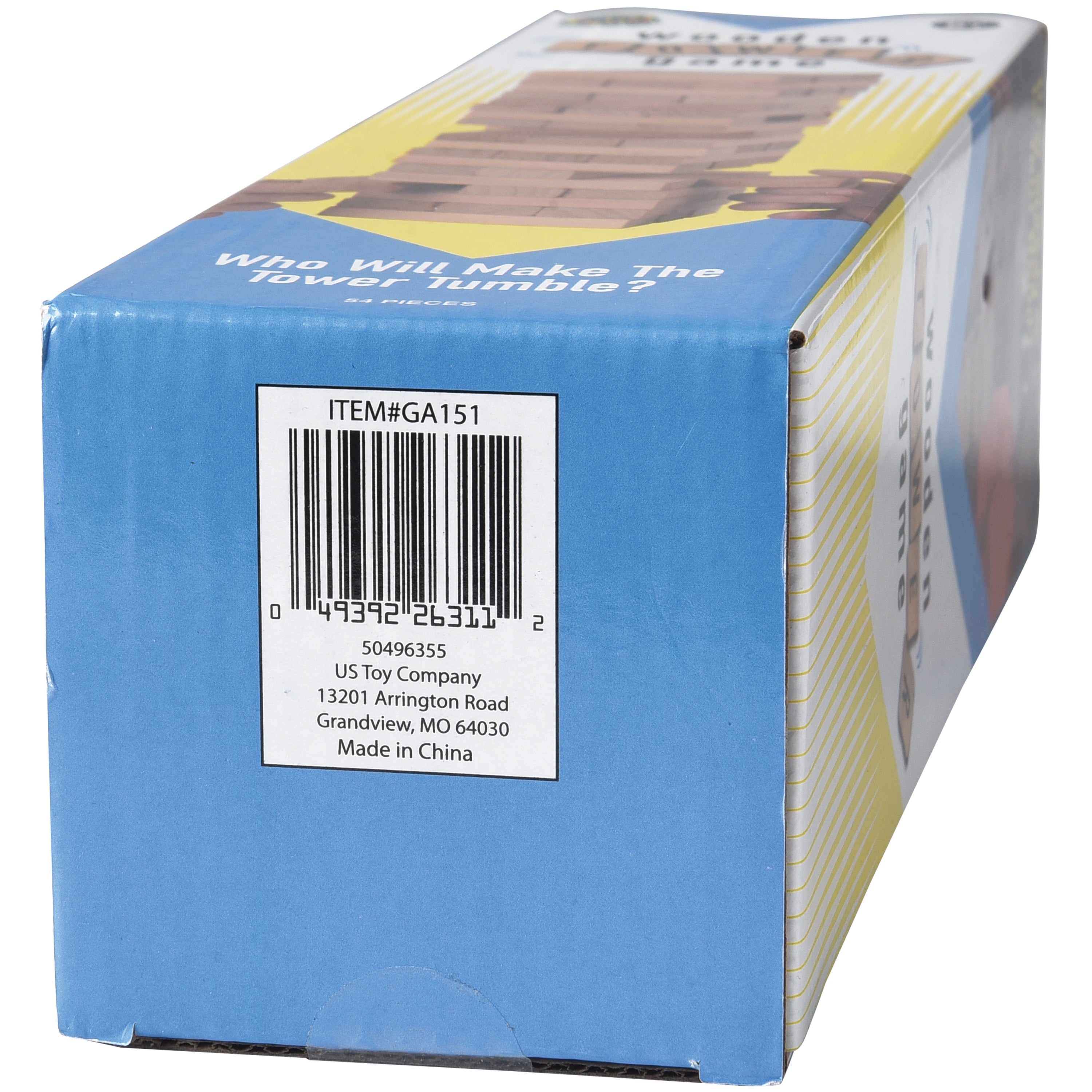 Wooden Tower Game/10.5 In - 1 Count