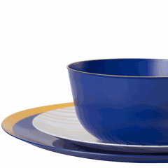 10 In. Glam Design Plastic Plates | 10 Count