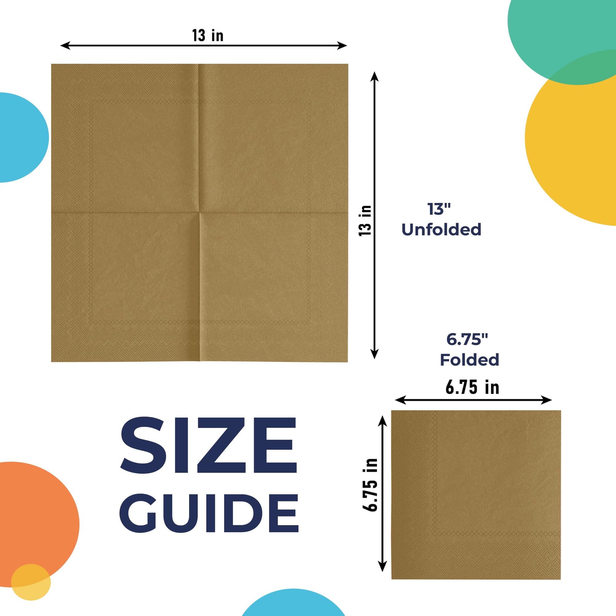 Gold Luncheon Napkins | 1800 Count