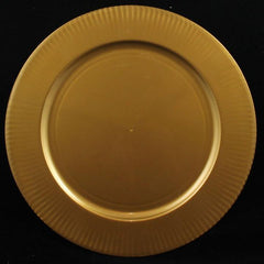 14.25 in. Rigid Gold Charger Plate