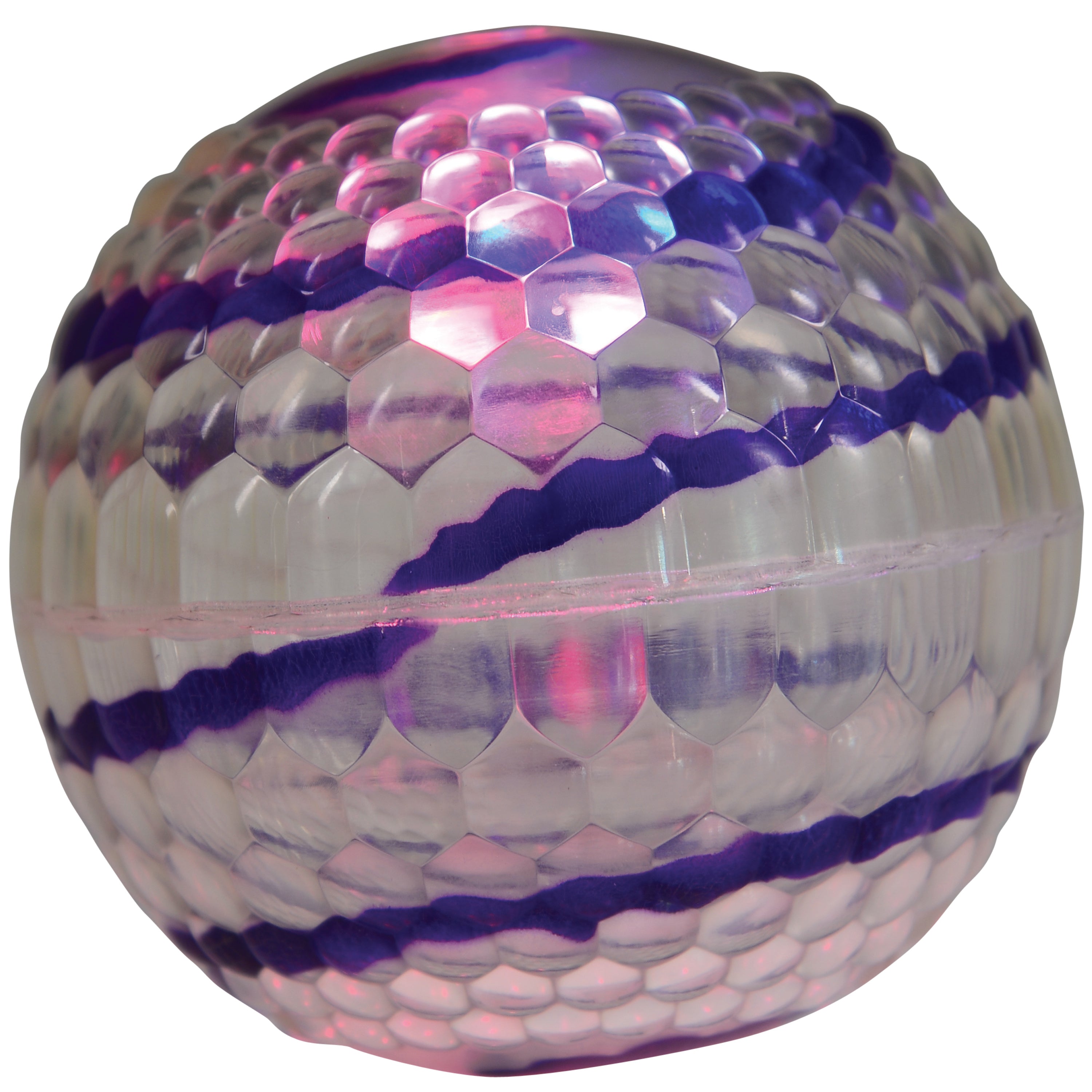 Striped Jump Ball W/Light/6 Per Pk - 6 Count