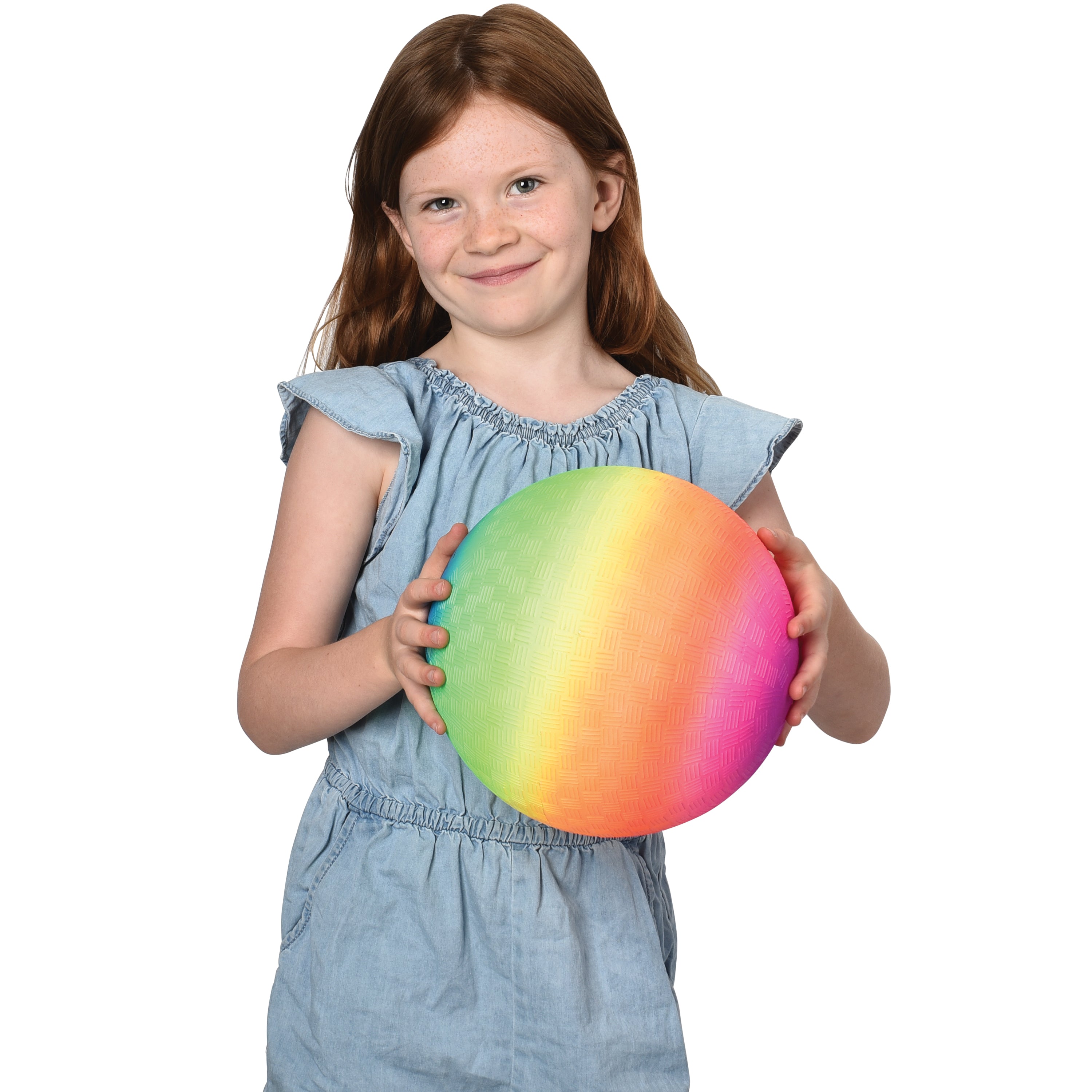 Rainbow Playground Balls/9 In - 12 Count