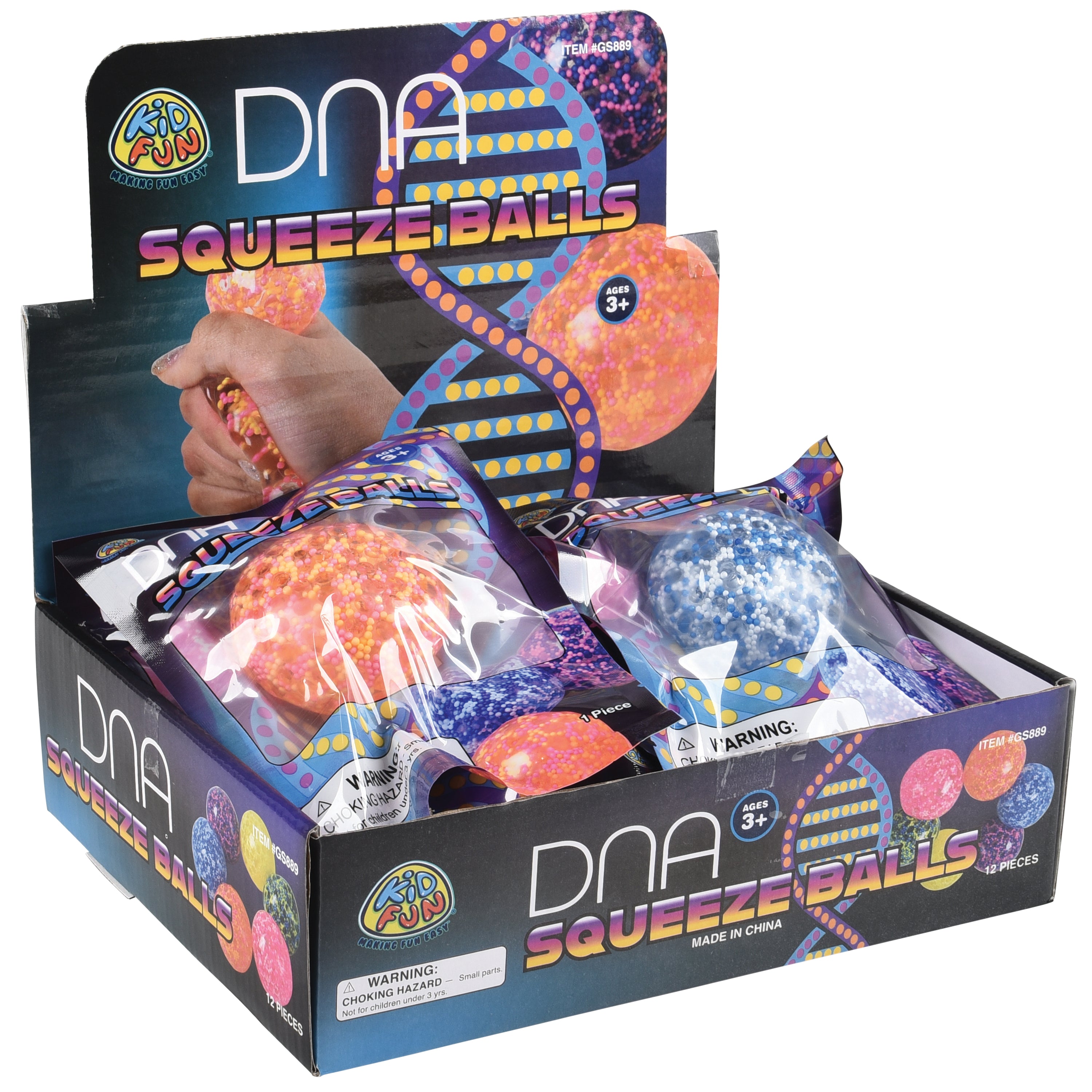 Dna Squeeze Balls - 12 Count