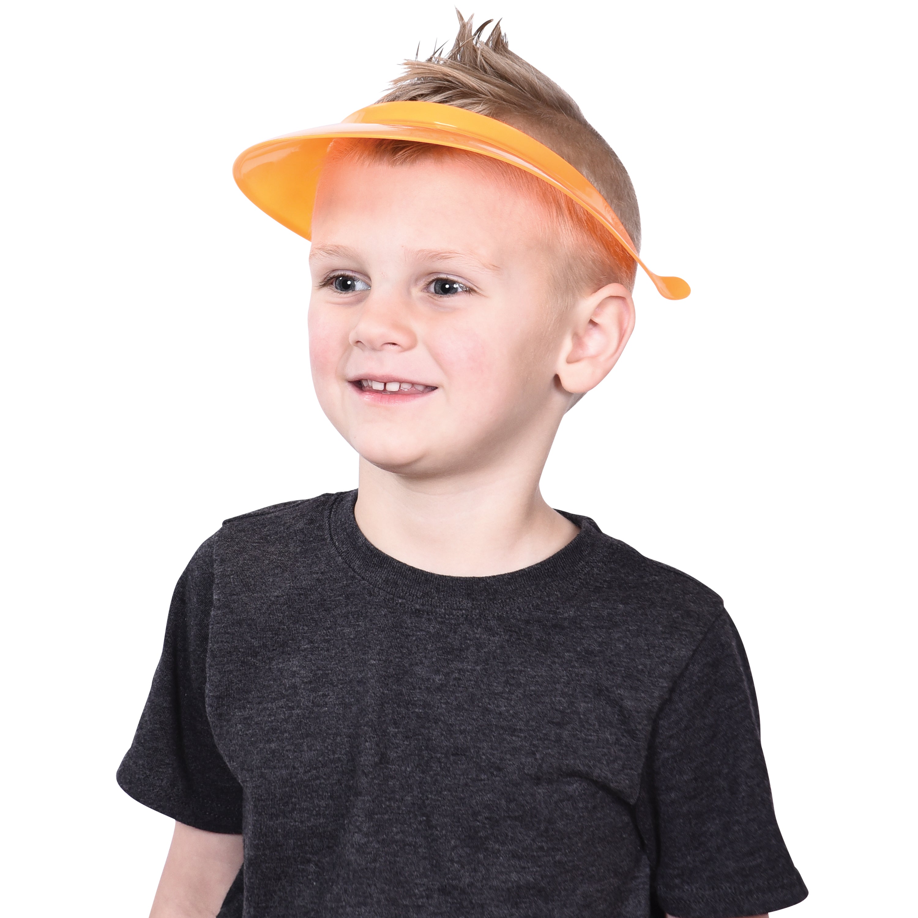 Neon Plastic Visors - 12 Count