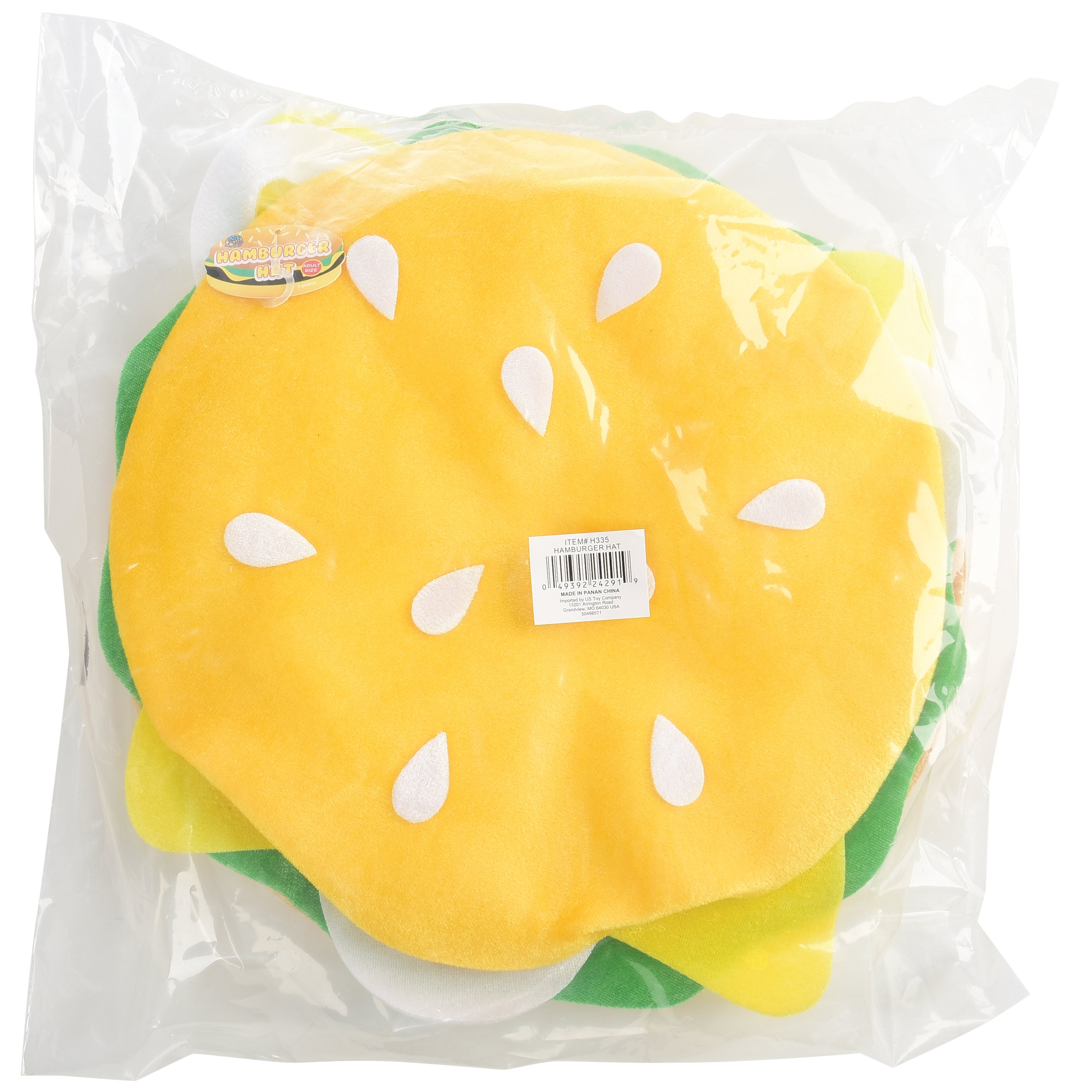 Hamburger Hat - 1 Count
