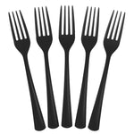 Heavy Duty Black Plastic Forks - 7.5 in. | 50 Count