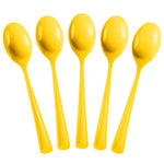 Heavy Duty Yellow Plastic Spoons - 7 in. | 50 Count