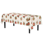 Holiday Print Plastic Table Cover - 54 in. x 108 in.