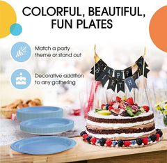 7 In. Light Blue Paper Plates | Case of 1000