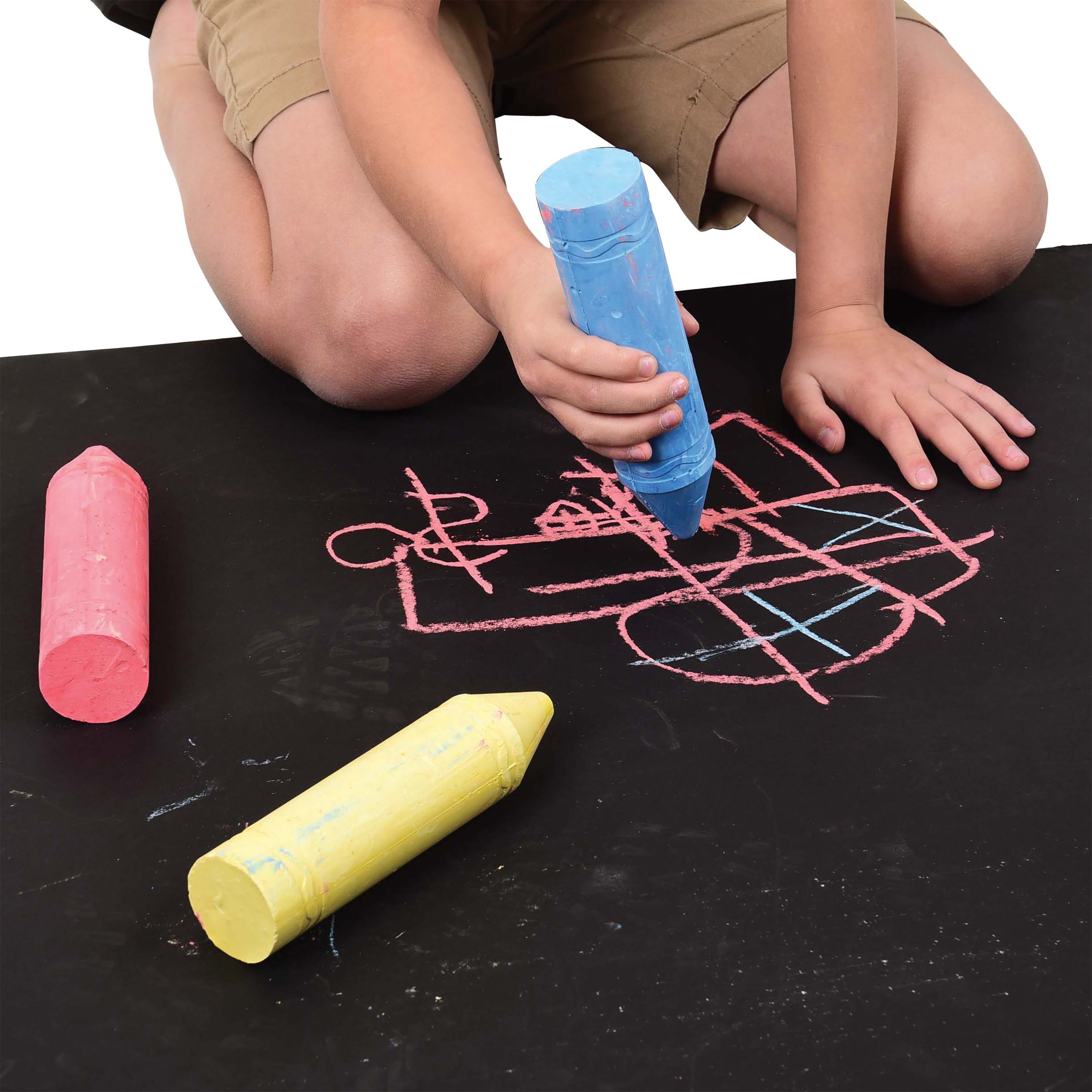 Giant Sidewalk Chalk/3 Per Pkg - 3 Count