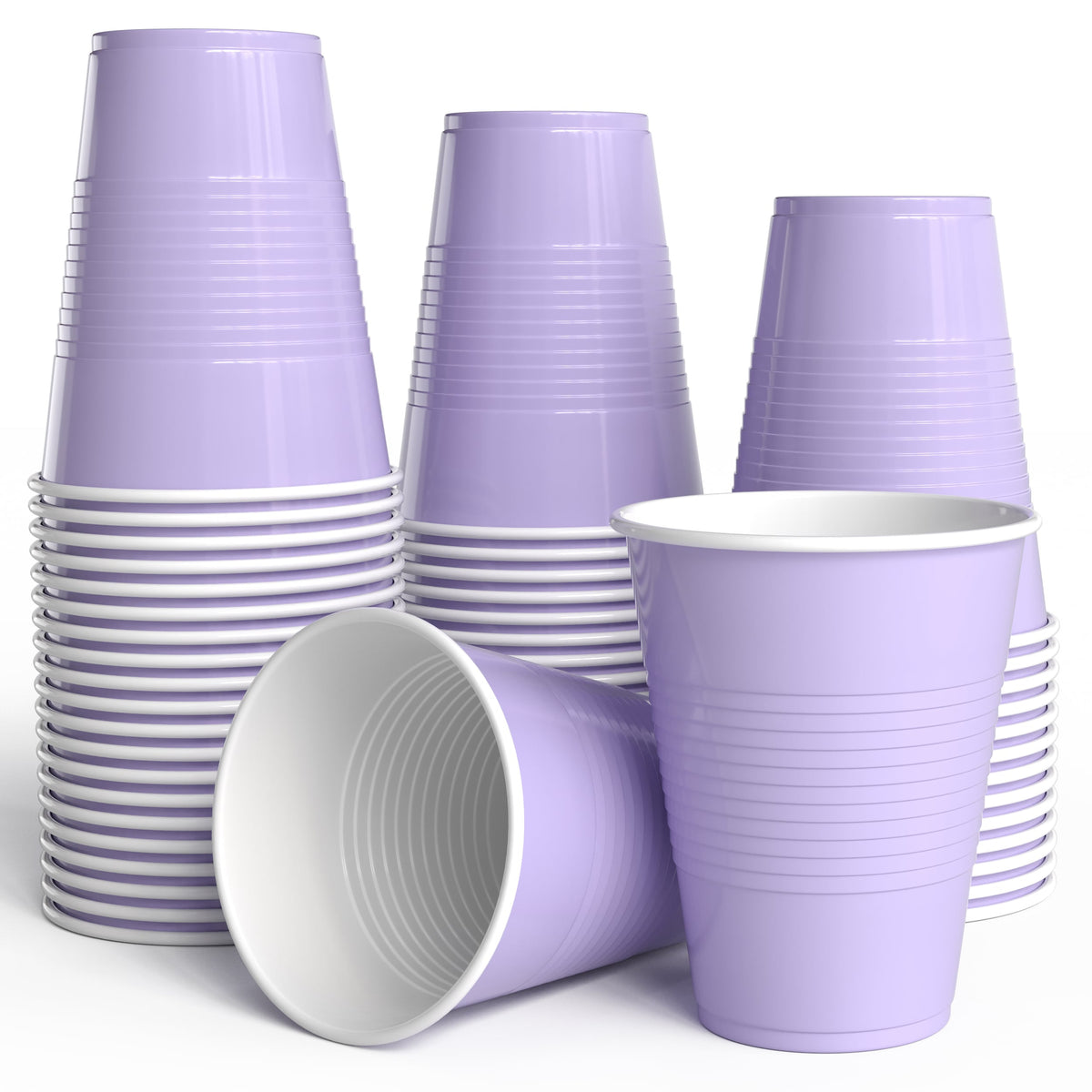 18 Oz. Lavender Plastic Cups - 50 Ct.