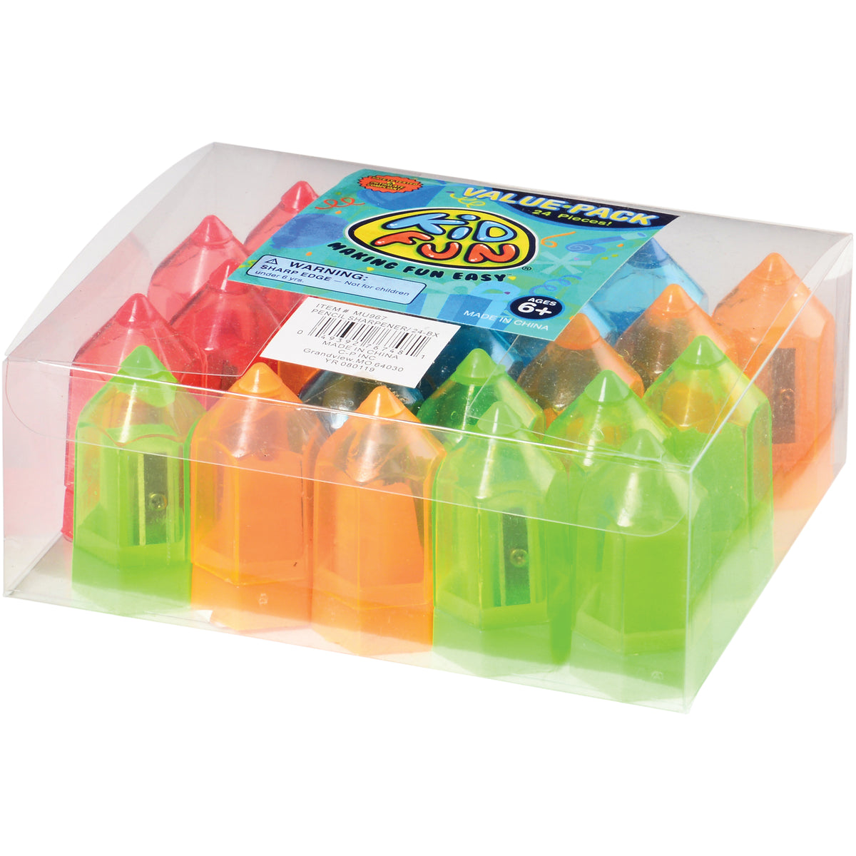 Pencil Sharpeners/24 Per O - 24 Count