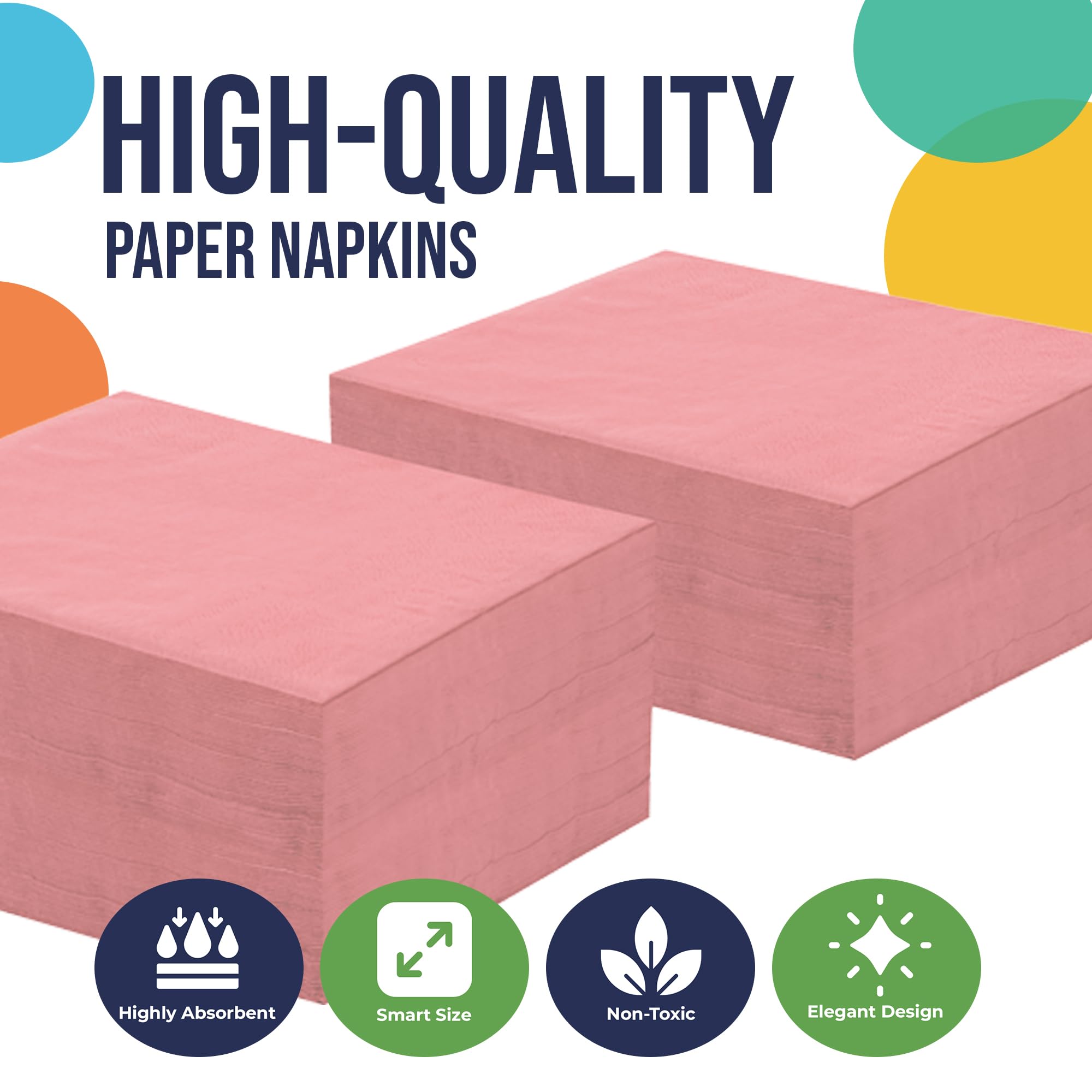 Pink Luncheon Napkins | 50 Count