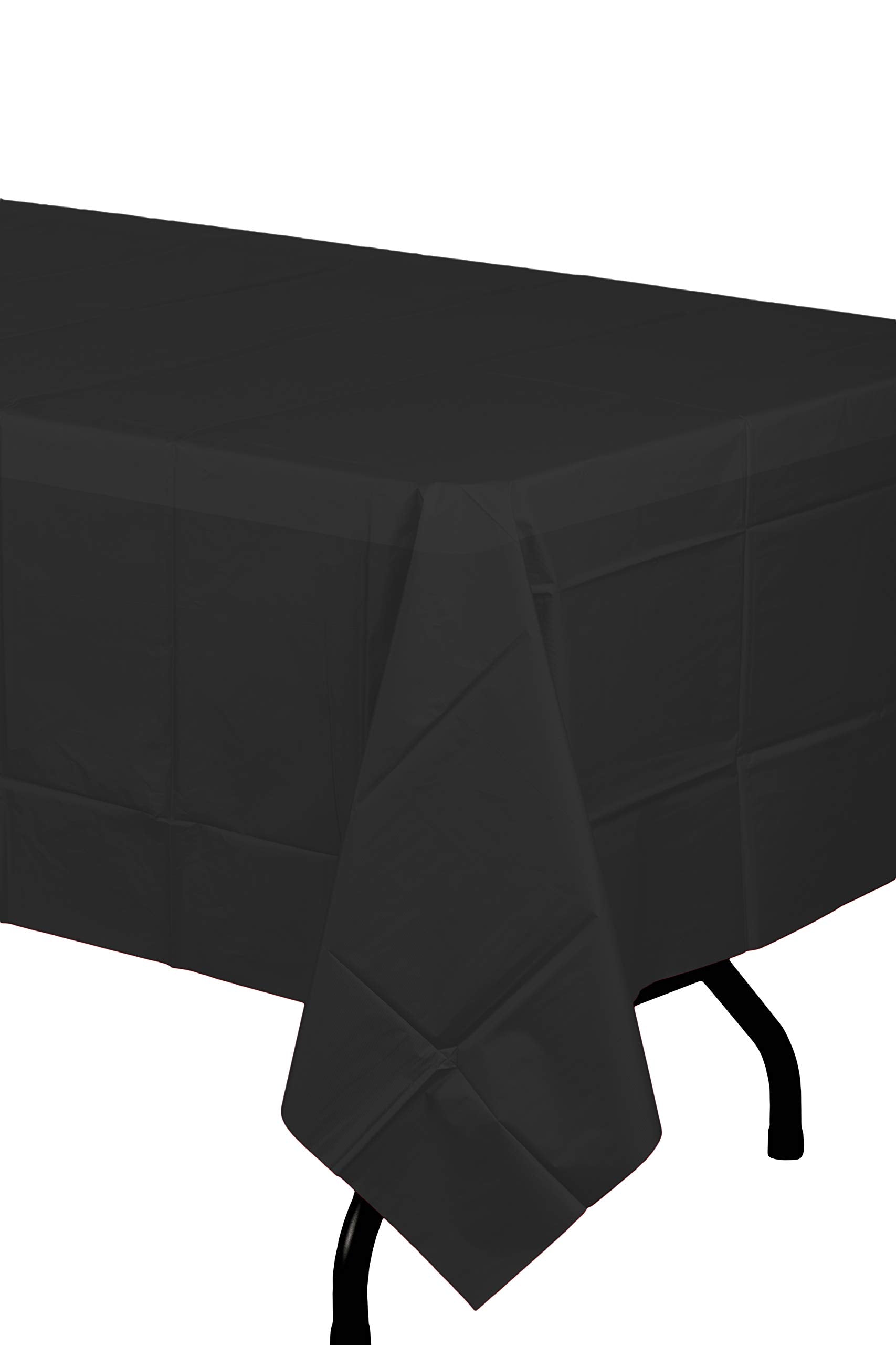 Premium Black Plastic Table Cover | Case of 96