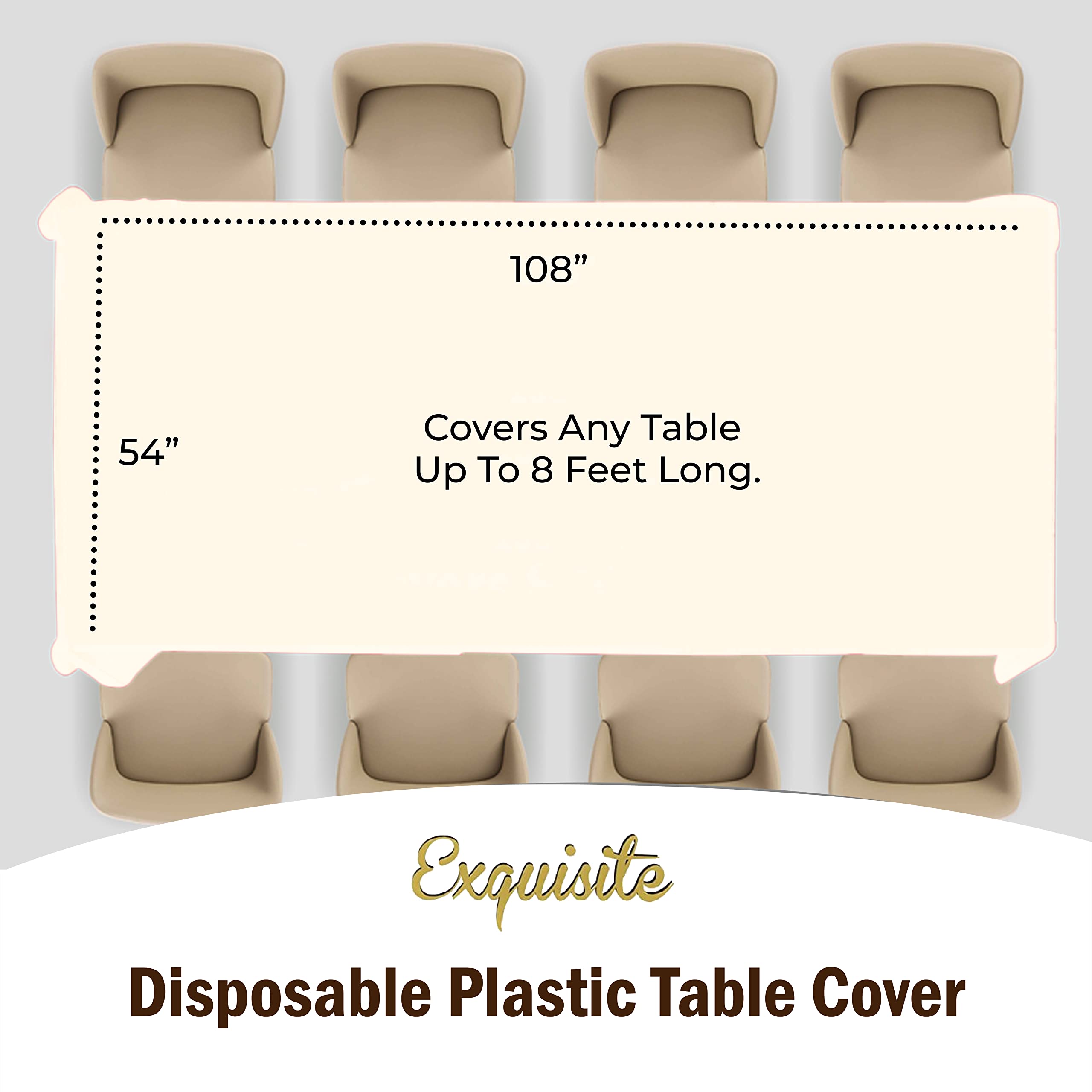 Premium Ivory Table Cover