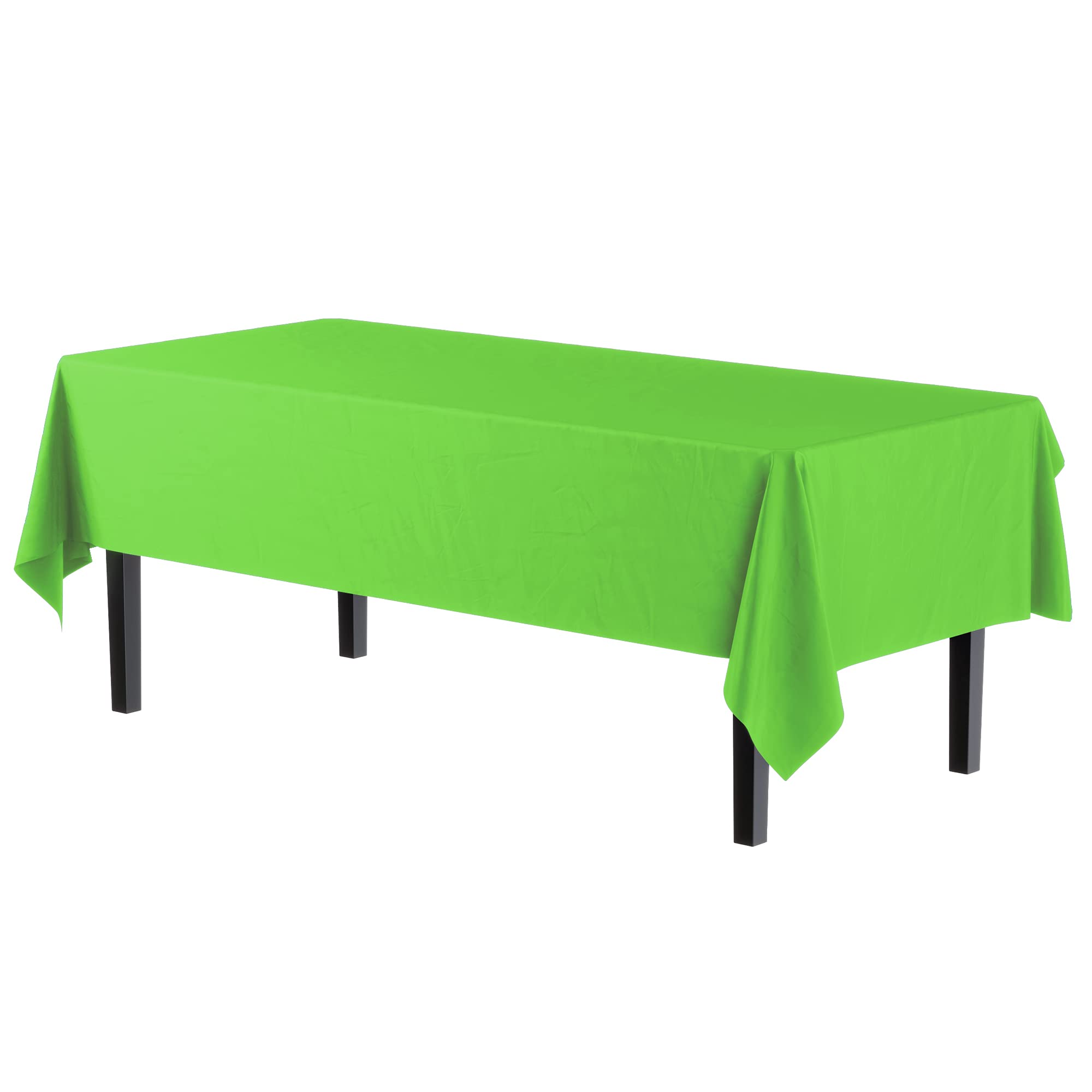 Unleashed - Lime Green Plastic Table Cover | Case of 48