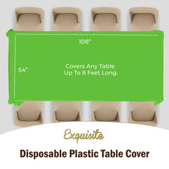 Lime Green plastic Table Cover