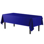 Navy Blue Plastic Table Cover - 54 In. x 108 In.