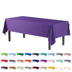 Purple plastic Table Cover