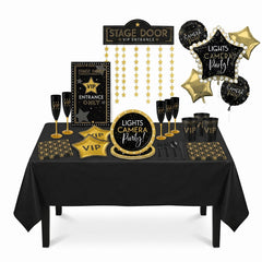 116 Pcs Hollywood Awards Night Party Kit - For 8 Guests