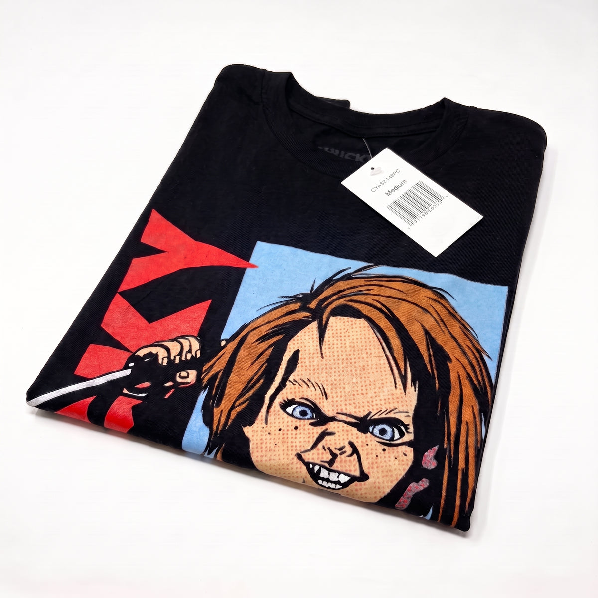 Chucky "Walking with Knife" Halloween T-Shirt - Adult M