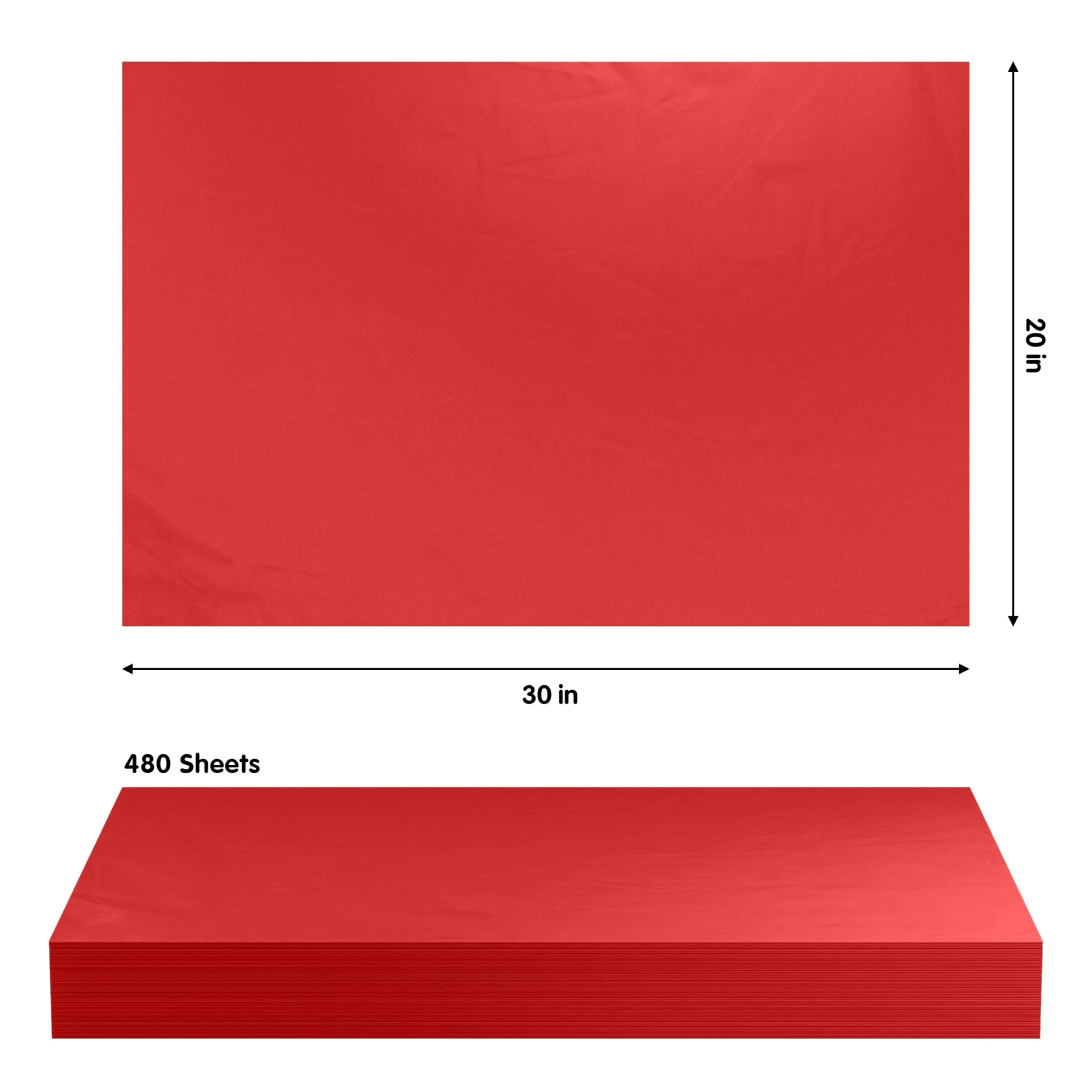 Red Tissue Reams (480)