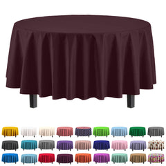 Round Brown Plastic Table Cover | Case of 48
