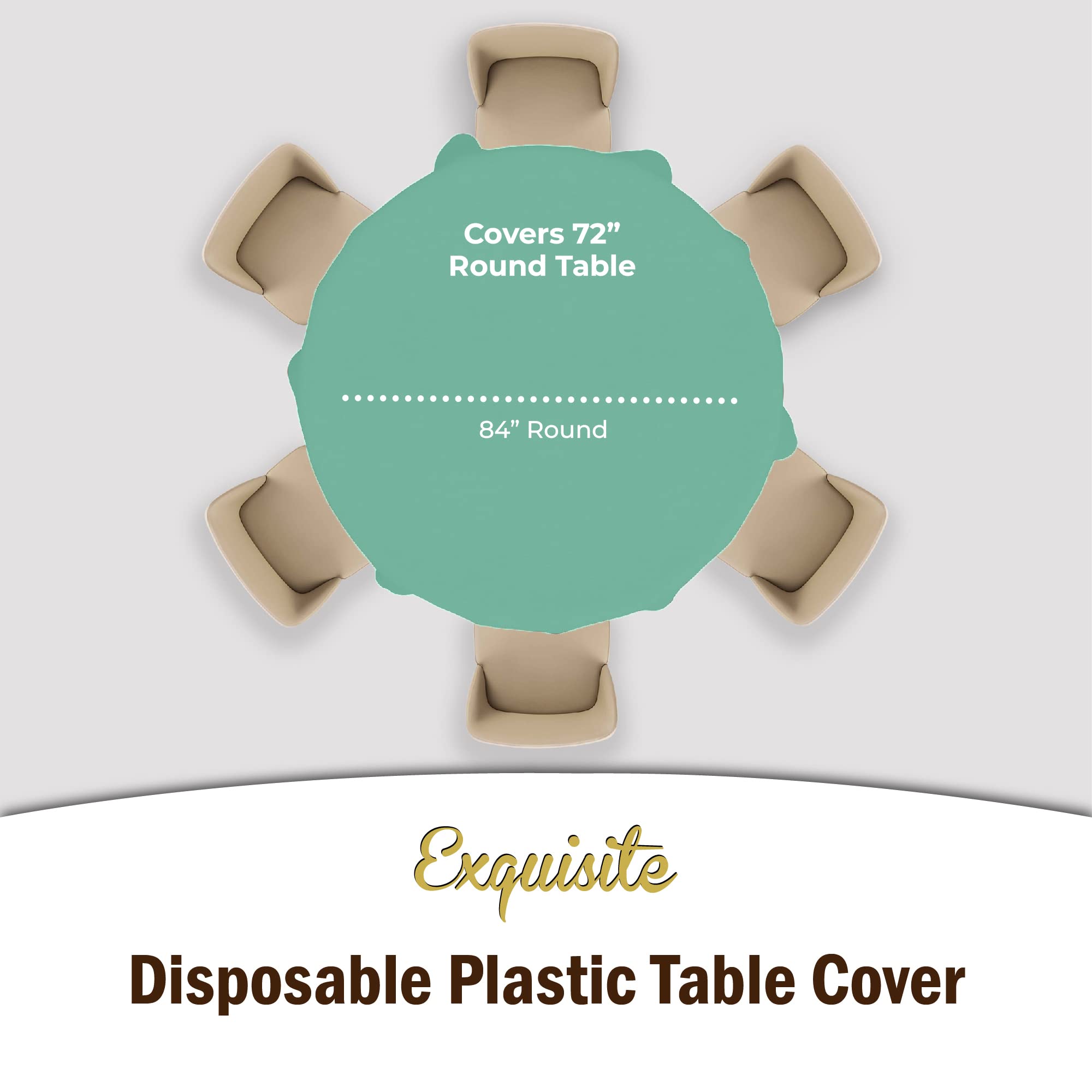 Round Mint Table Cover